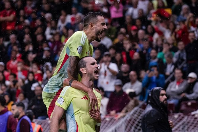 Switzerland 1-4 Spain: Player Ratings as Fabian Ruiz and Joselu star for 10-man visitors in thumping win | UEFA Nations League 2024-25