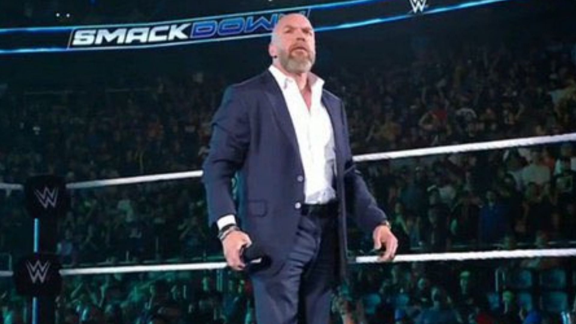 The show was immediately insane (Credit: WWE SmackDown)