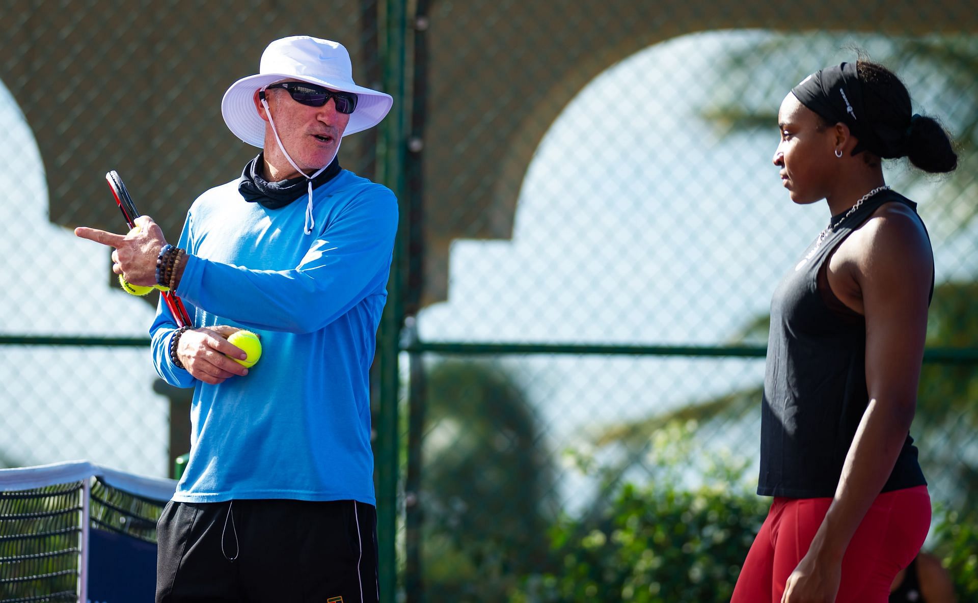 Brad Gilbert and Coco Gauff at the WTA Finals 2023 (Photo: Getty)