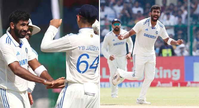 [Watch] Jasprit Bumrah strikes twice after Lunch on Day 4 of IND vs BAN 2024 2nd Test