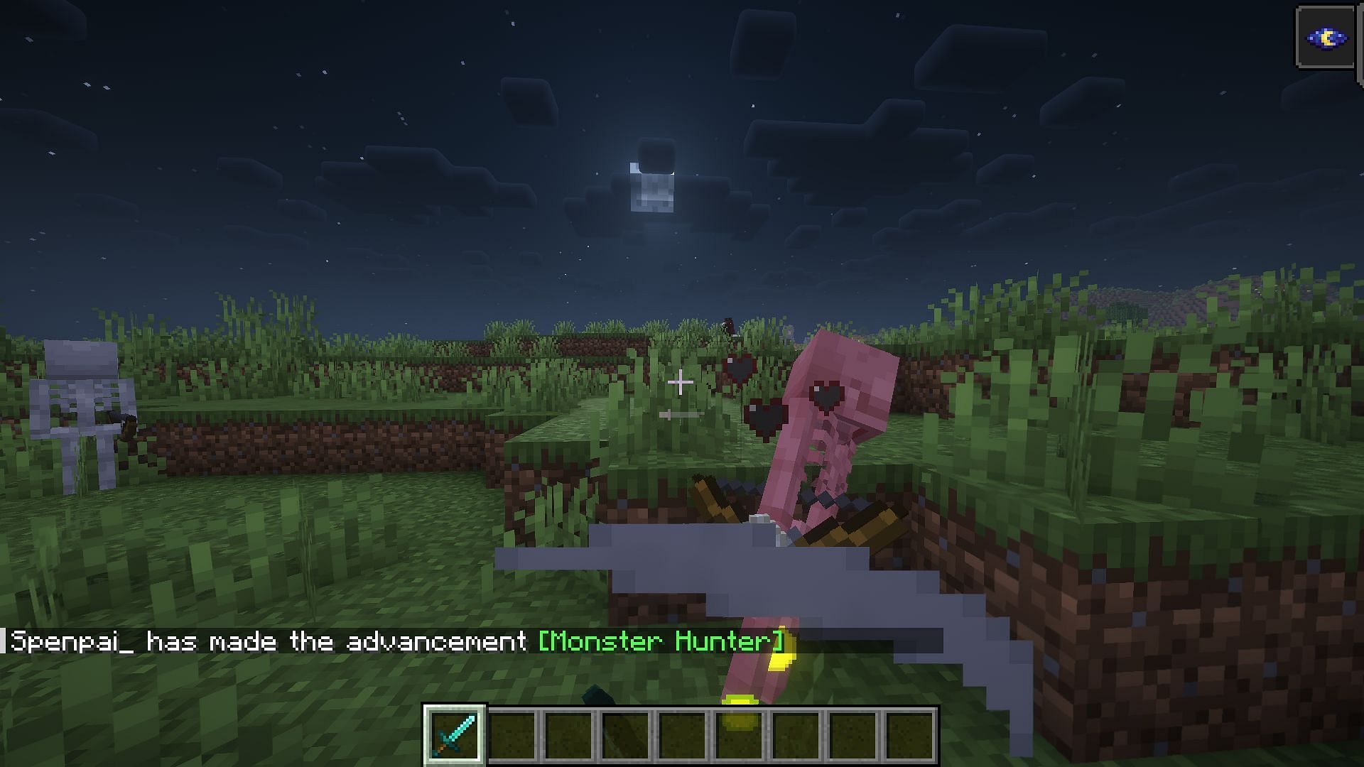 This challenge means players can't back away from a fight (Image via Mojang)