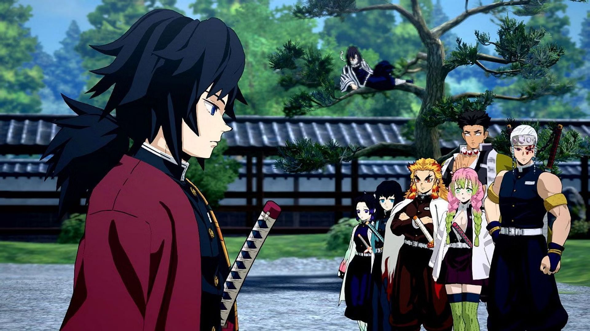 The Hashira as shown in the anime (Image via Studio Ufotable)