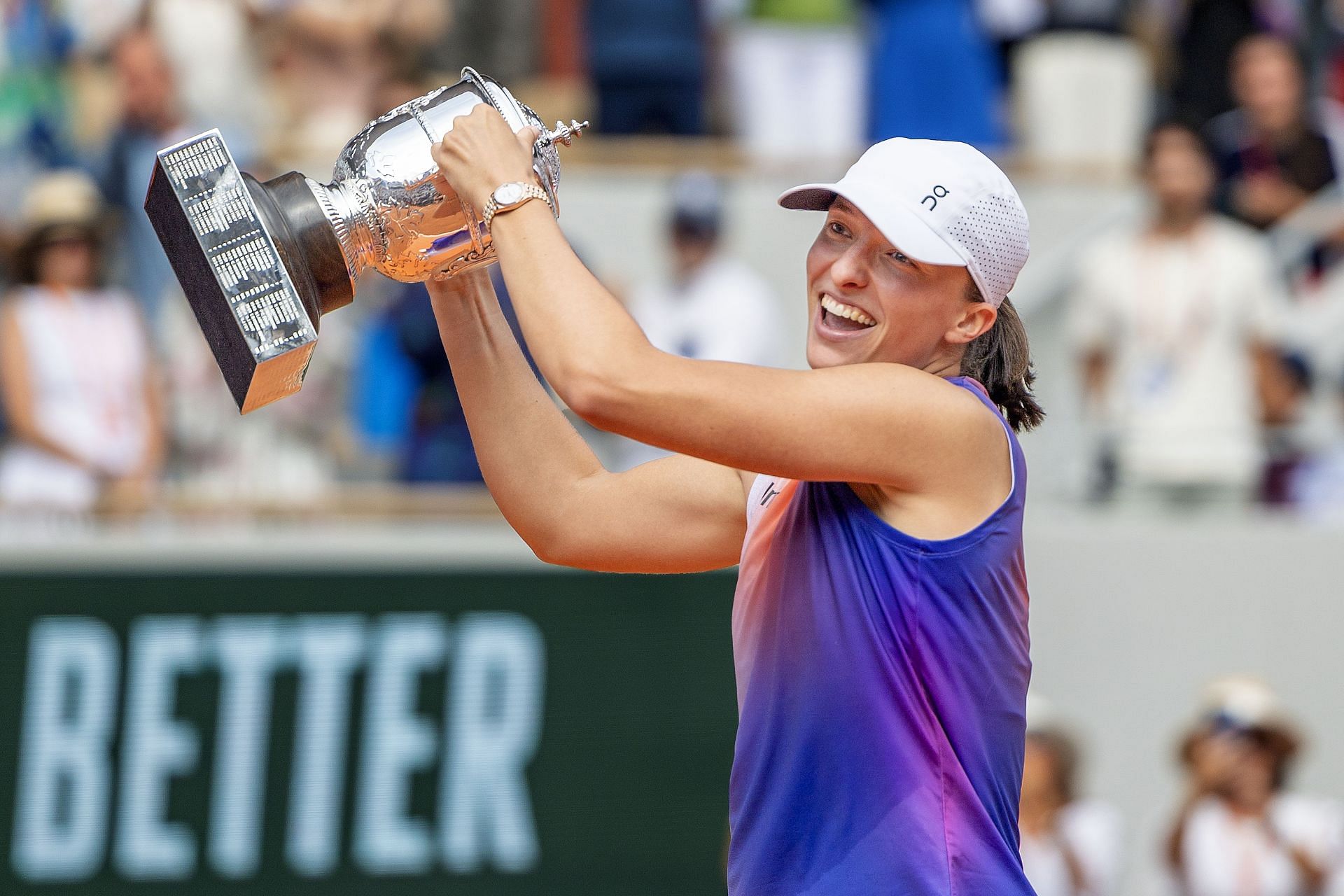 Iga Swiatek pictured at 2024 French Open (Source: Getty)