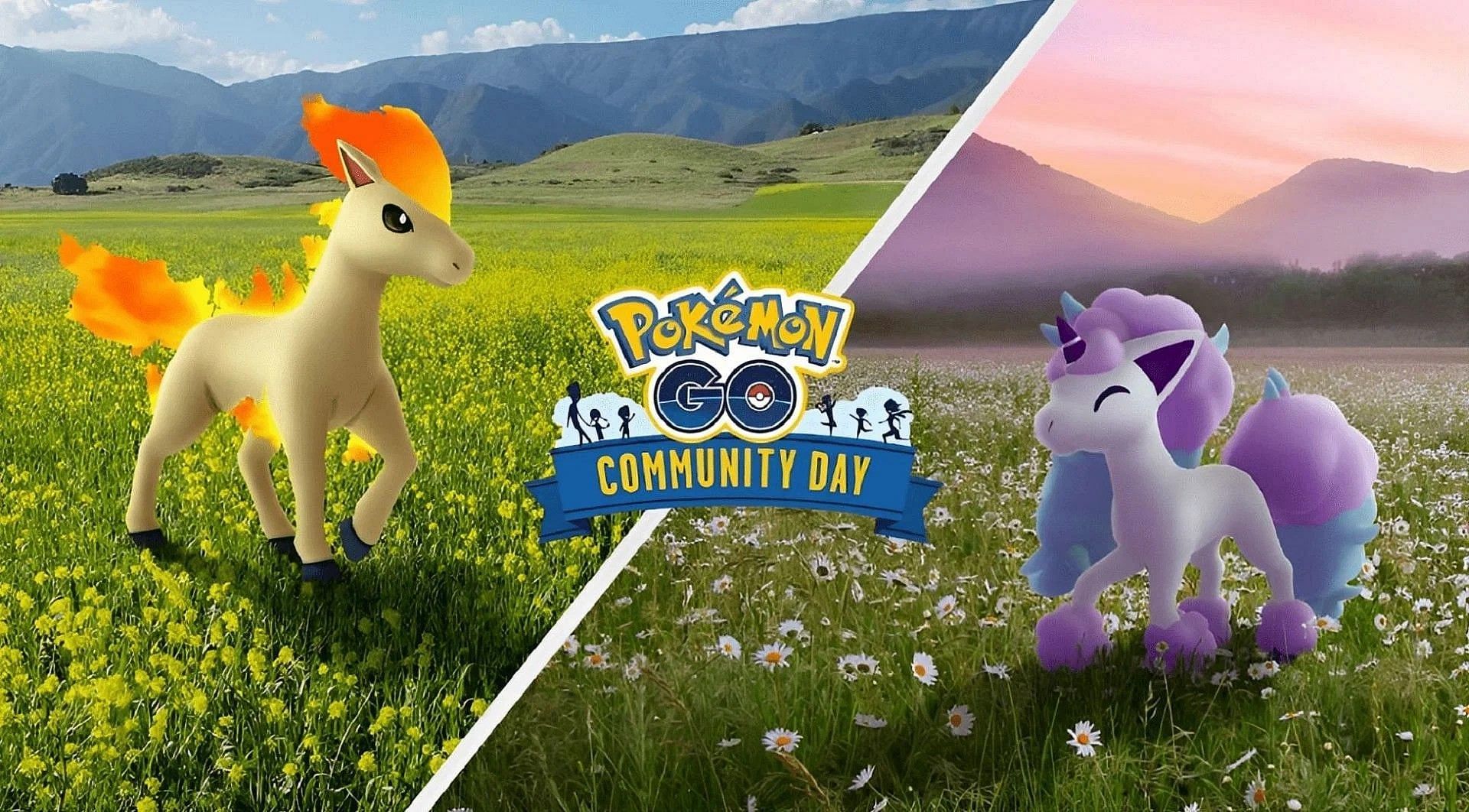 Pokemon GO Ponyta and Galarian Ponyta Community Day (Image via Niantic)