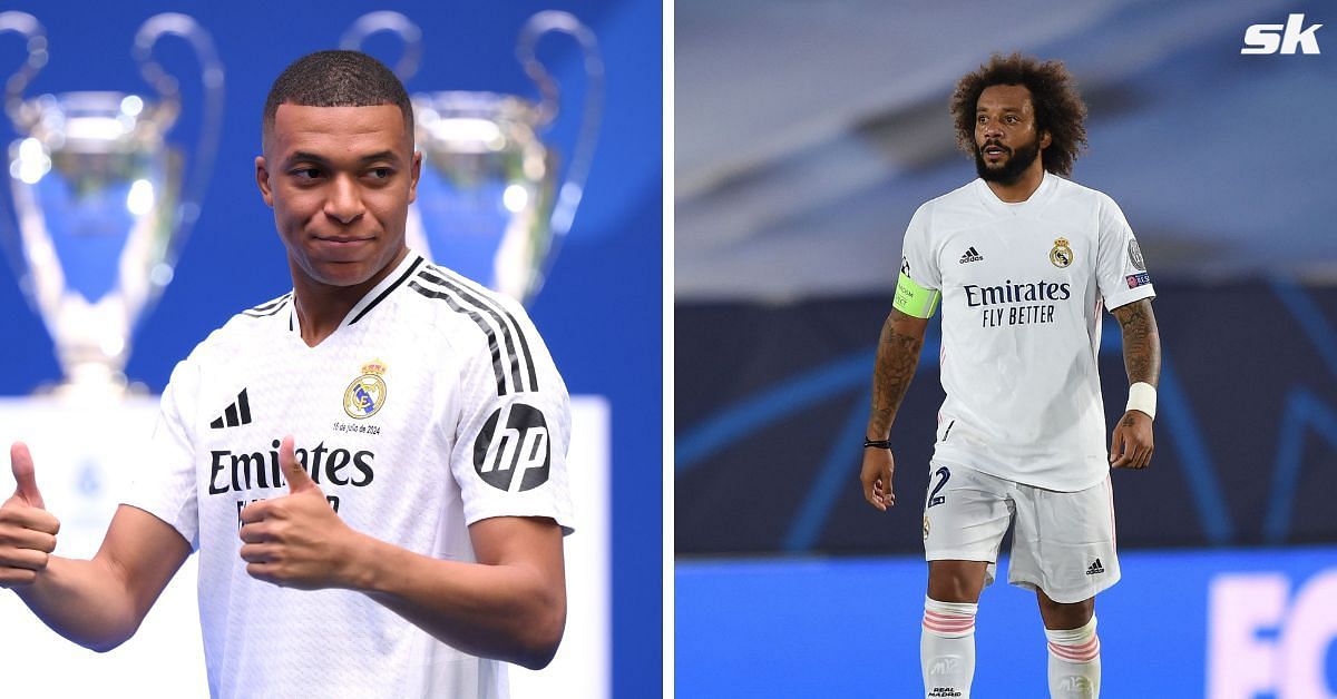 Kylian Mbappe (left) and Marcelo