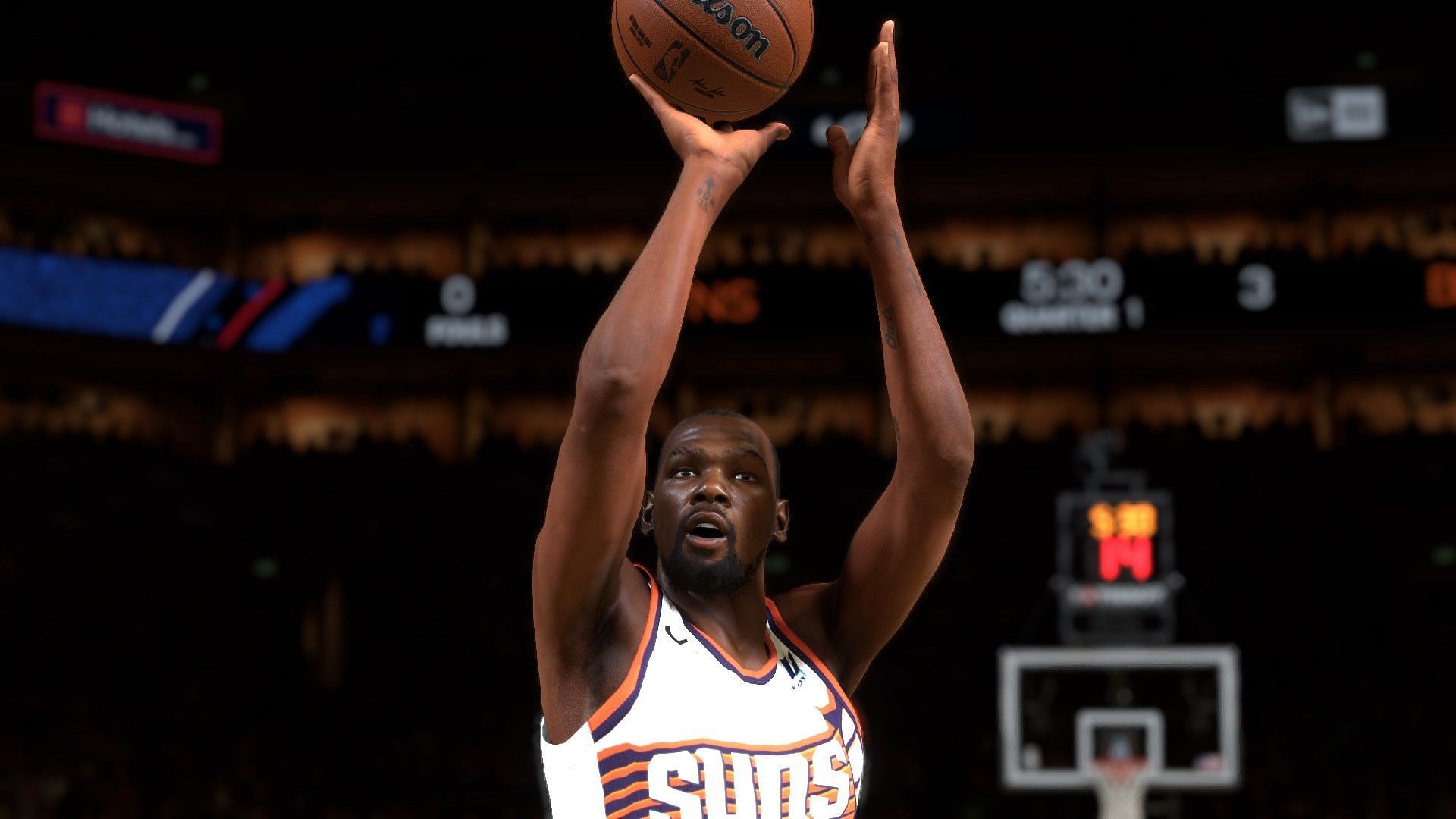 Kevin Durant plays for the Phoenix Suns (Image via 2K Games)