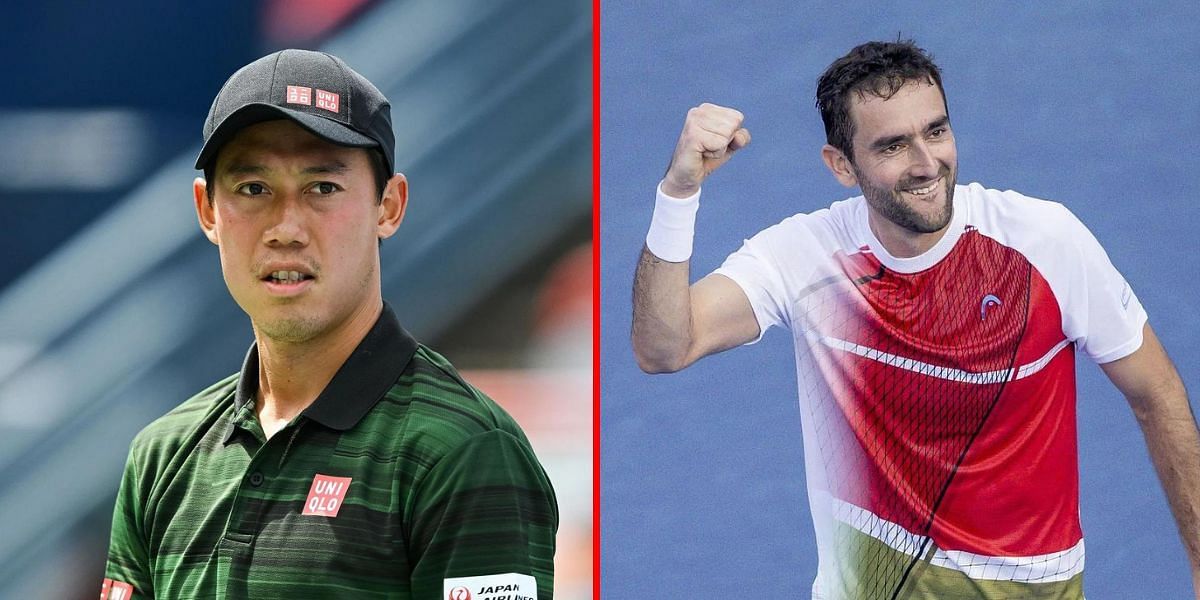 Kei Nishikori (L), Marin Cilic (R) (Images: All via Getty)