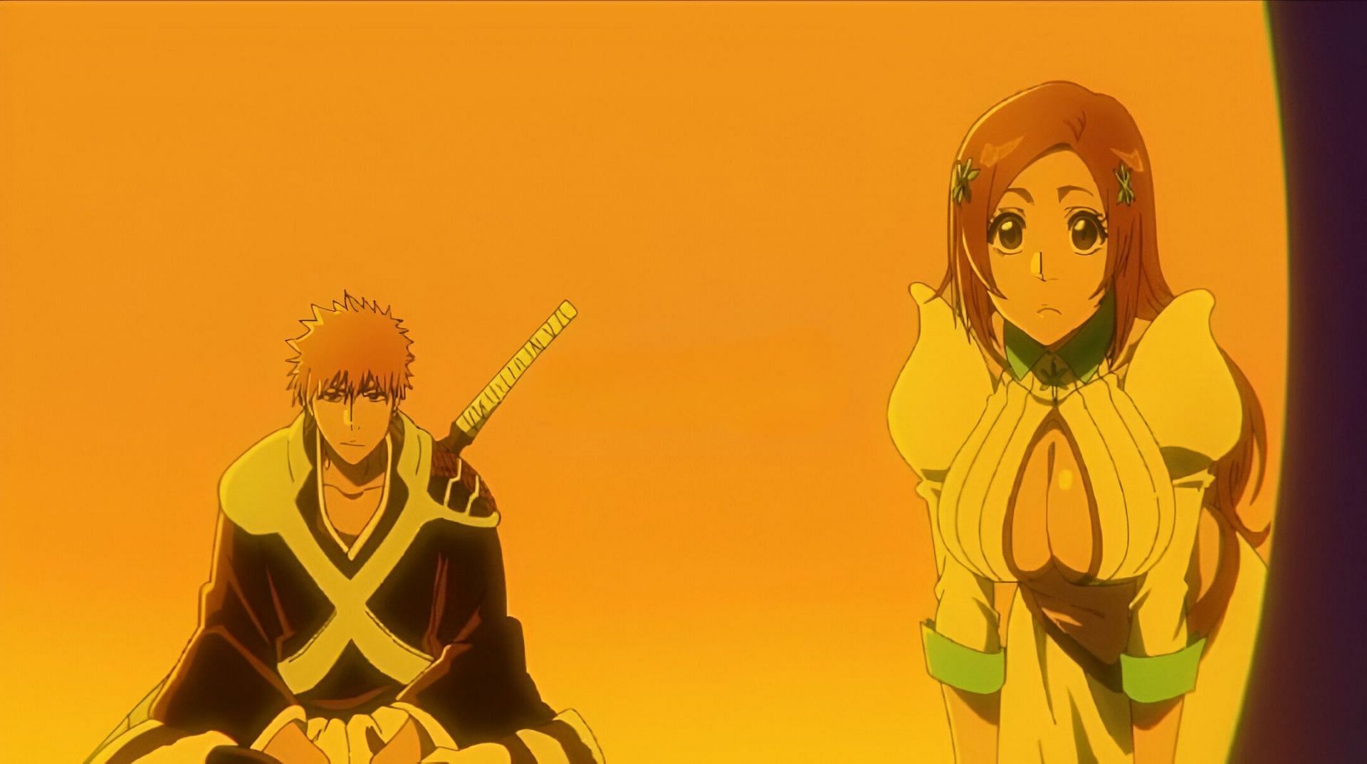 Ichigo and Orihime as seen in the anime (Image via Studio Pierrot)