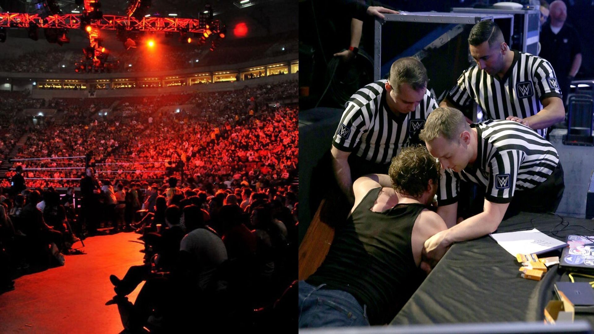 The incident occurred just a few feet away from Adam Pearce [Image Credits: WWE.com]