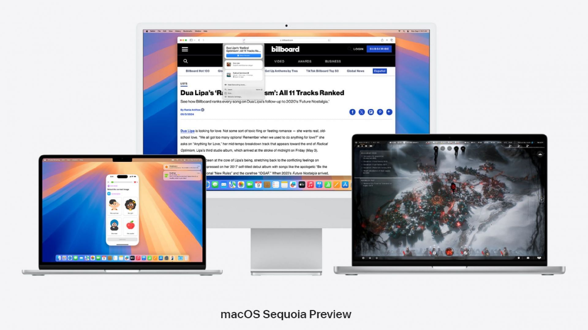 macOS Sequoia has support for multiple Macs and MacBooks (Image via Apple)