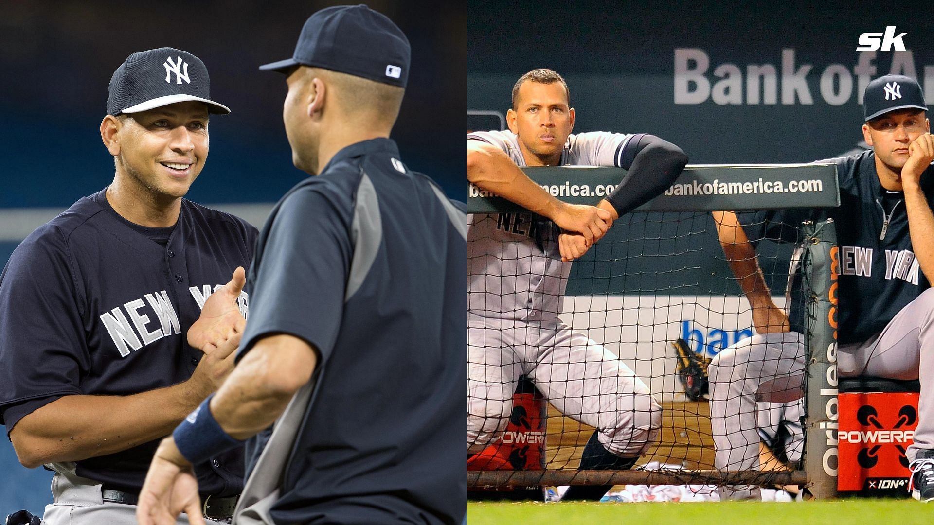 New York Yankees Greats Alex Rodriguez &amp; Derek Jeter