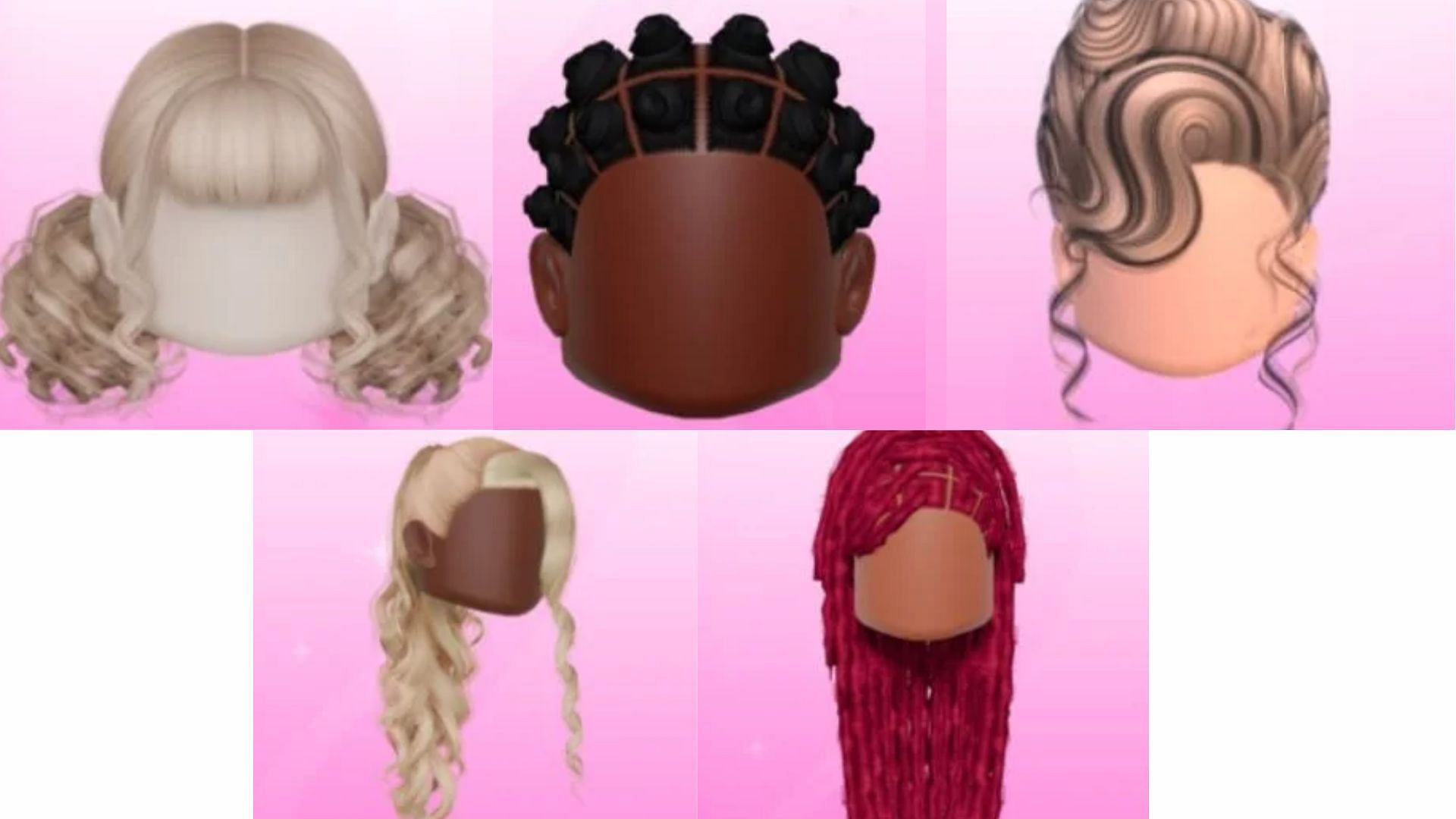 Five new hairstyles added with DTI small update (Image via Roblox)