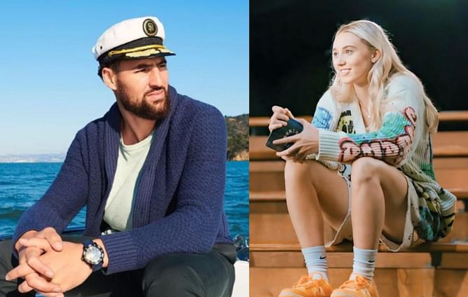 WATCH: UConn's Paige Bueckers shocks fans at Aces vs. Liberty game with Klay Thompson after Off-White fashion show