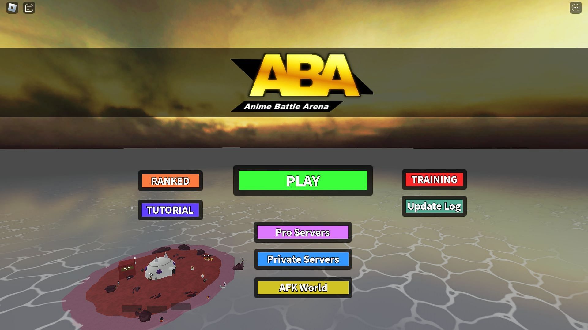 ABA Title screen (Image via Roblox)