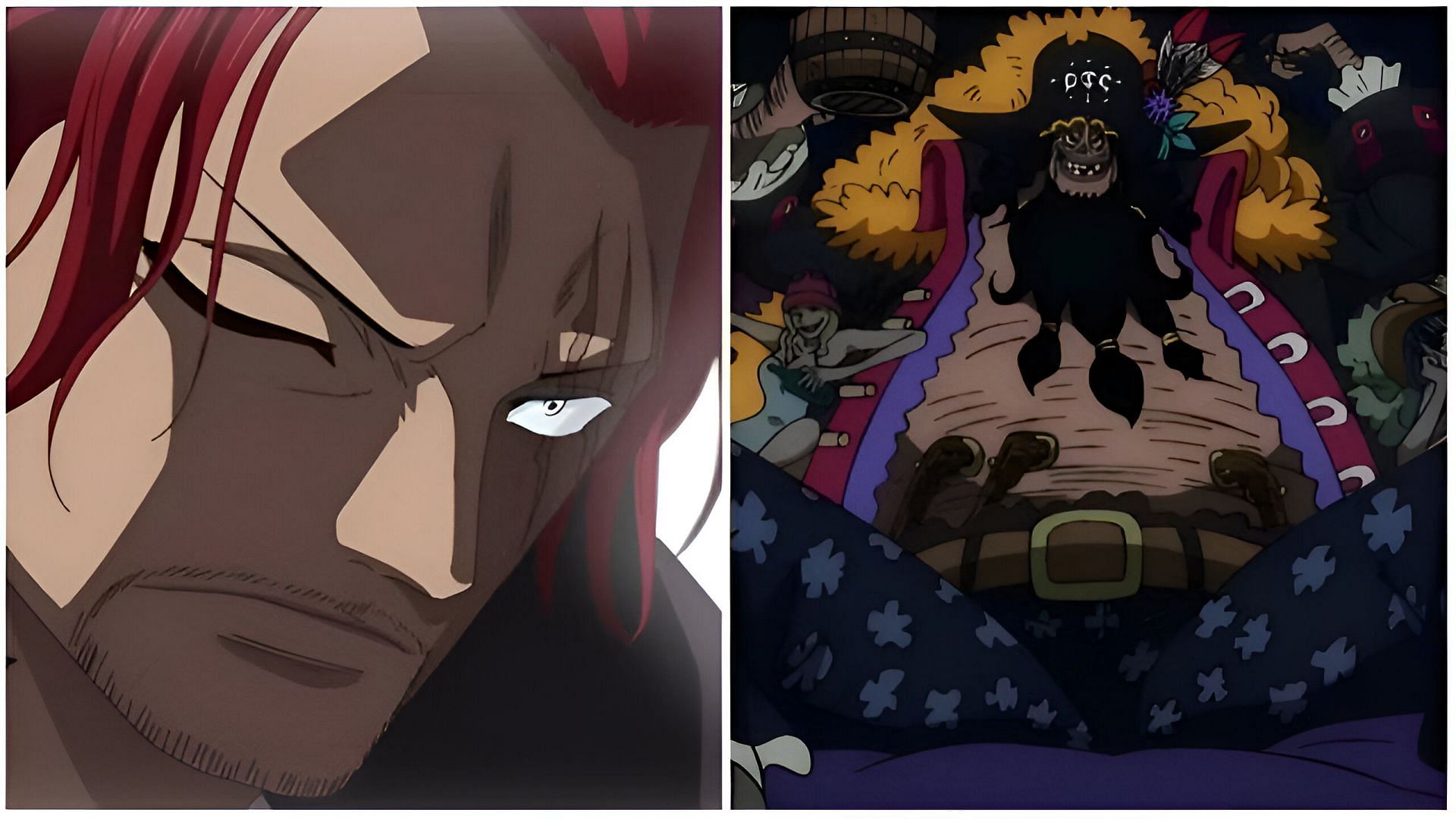 Shanks and Blackbeard as seen in the anime (Image via Toei Animation)