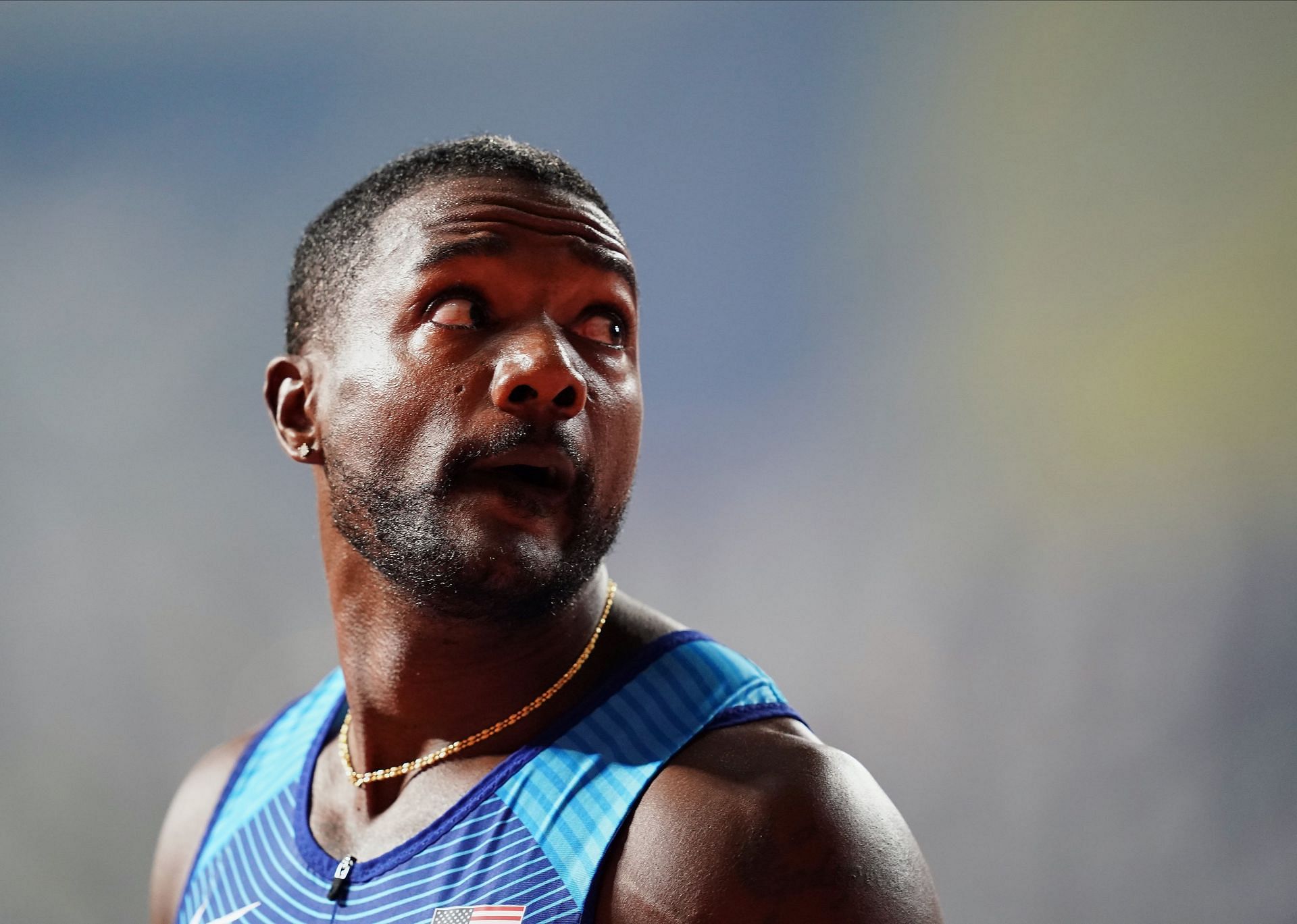 Justin Gatlin at the 17th IAAF World Athletics Championships (Image via Getty)