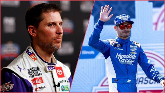 "His car is really really good": Kyle Larson hoping to challenge 'the one to beat' Denny Hamlin at Kansas City