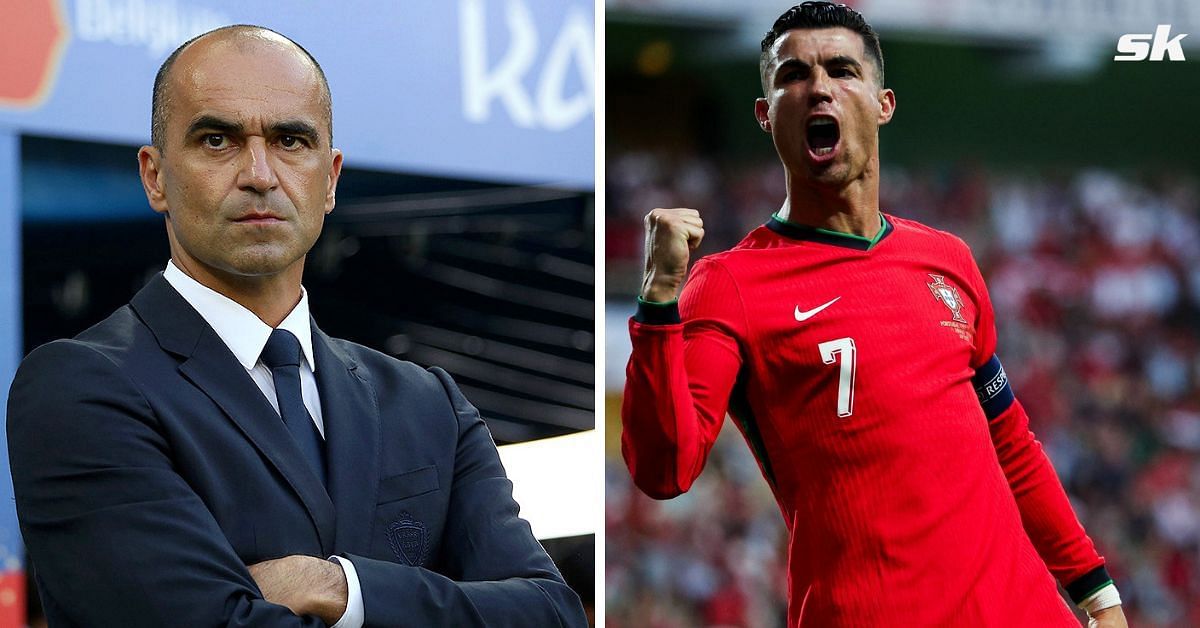 Portugal boss Roberto Martinez (left) and Cristiano Ronaldo