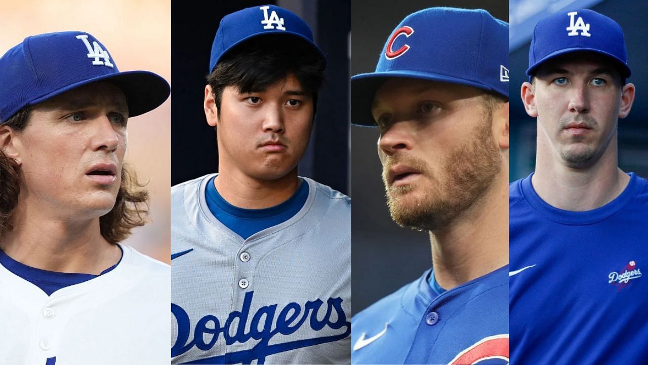 (Left to Right) Tyler Glasnow, Shohei Ohtani, Ian Happ, Walker Buehler (Images from - Getty)