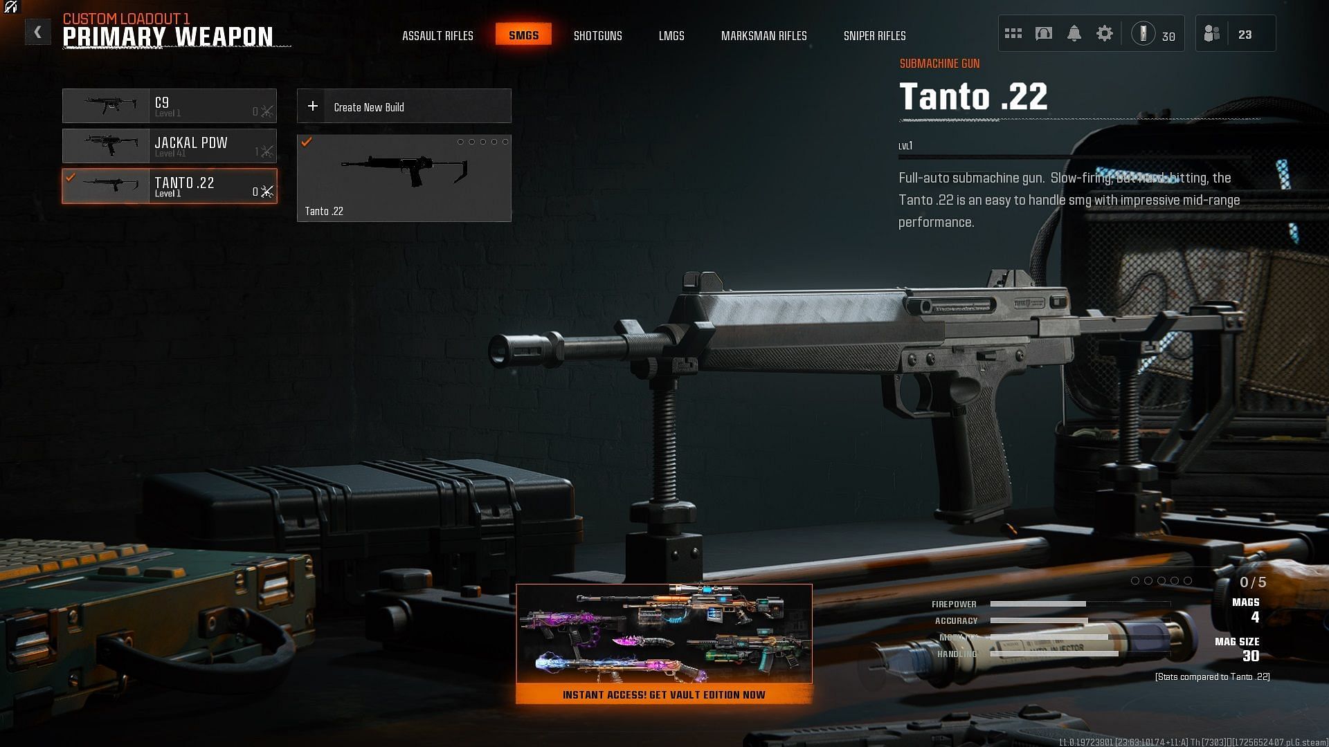 Building the best Tanto .22 loadout in Black Ops 6 Beta (Image via Activision)