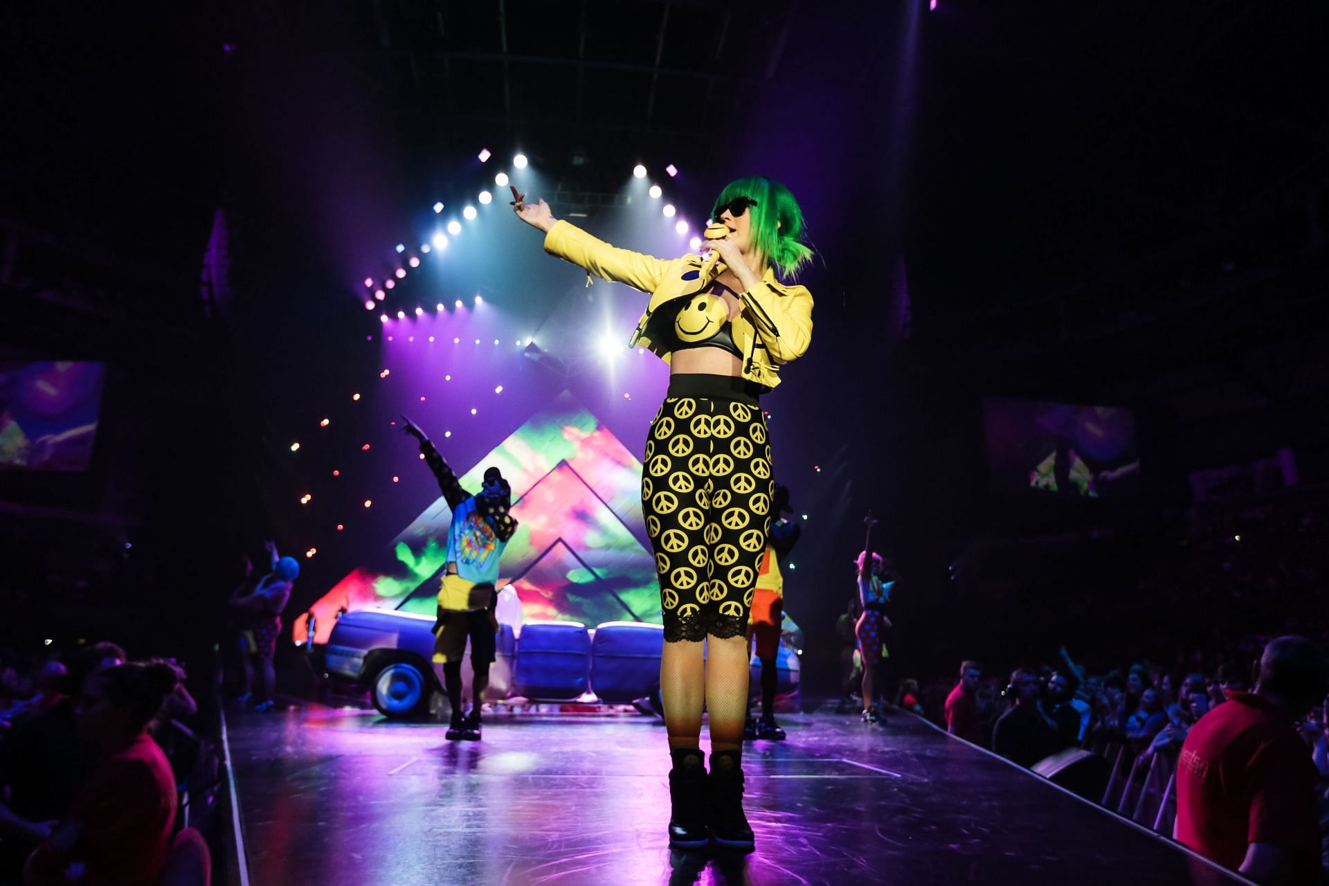 Perry performs at The Odyssey Arena, Belfast (Image via Getty/Christie Goodwin)