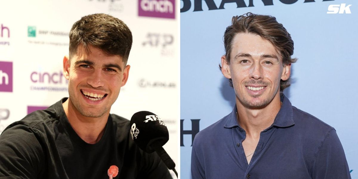 Carlos Alcaraz (L) and Alex de Minaur (R) (Source: Getty Images)