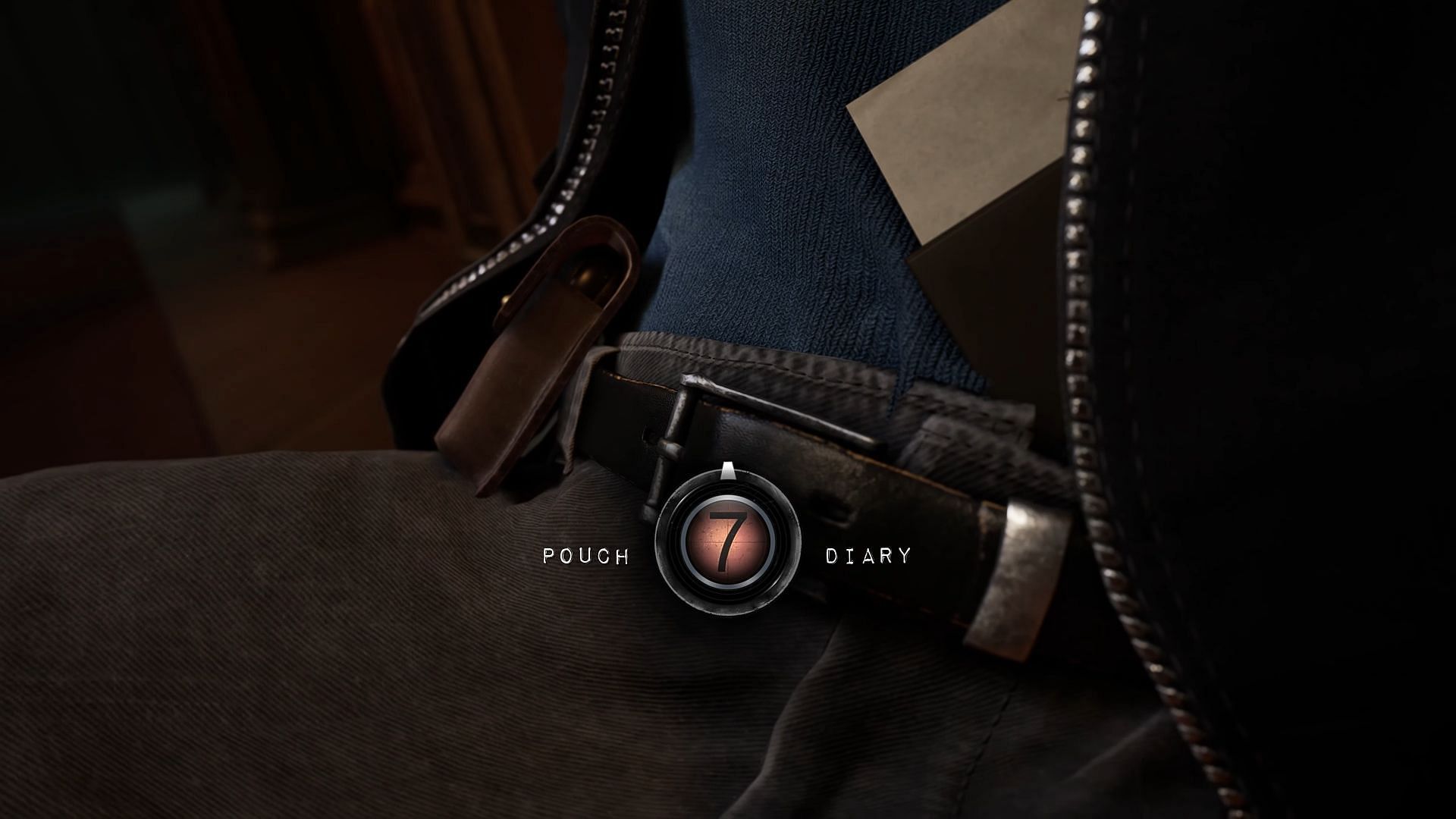 Players can choose between the Notebook of the pouch or the diary (Image via Behaviour Interactive)