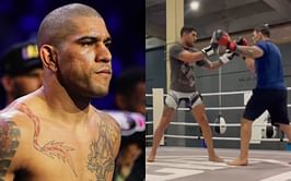 Alex Pereira spars with Brazilian UFC legend Rodrigo Nogueira to prepare for Khalil Rountree challenge at UFC 307