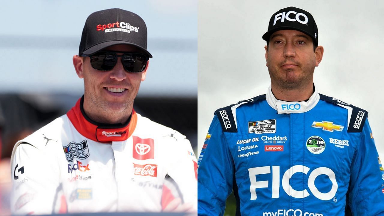 NASCAR Cup Series drivers Denny Hamlin(L) and Kyle Busch(R) (source: L - IMAGN/R - Getty)