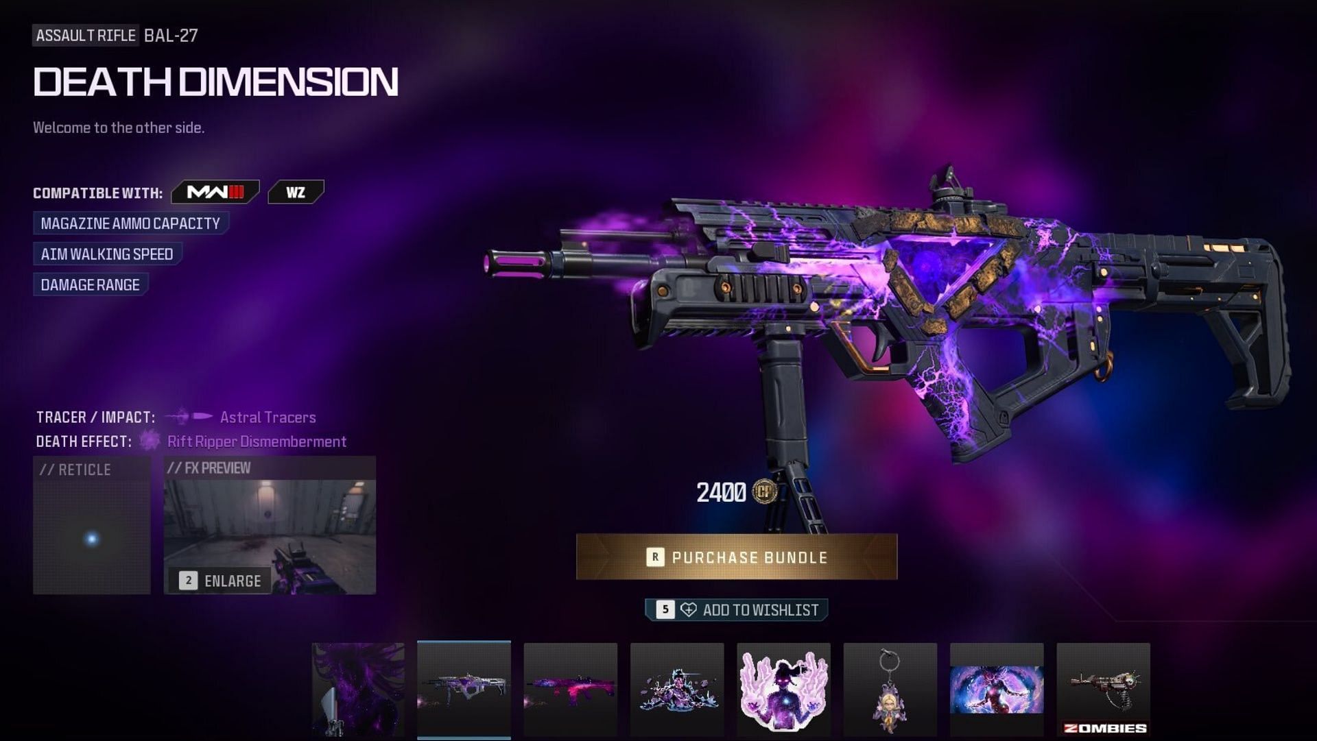 Tracer Pack: The Entity Ultra Skin / Mastercraft in Warzone and MW3 (Image via Activision)