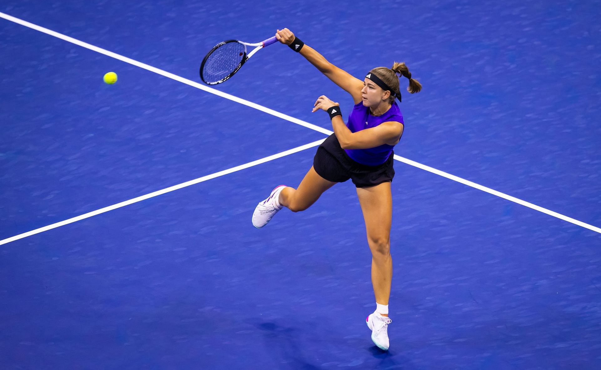 Karolina Muchova&#039;s dynamic game has been on the showcase at the 2024 US Open (Image via Getty)