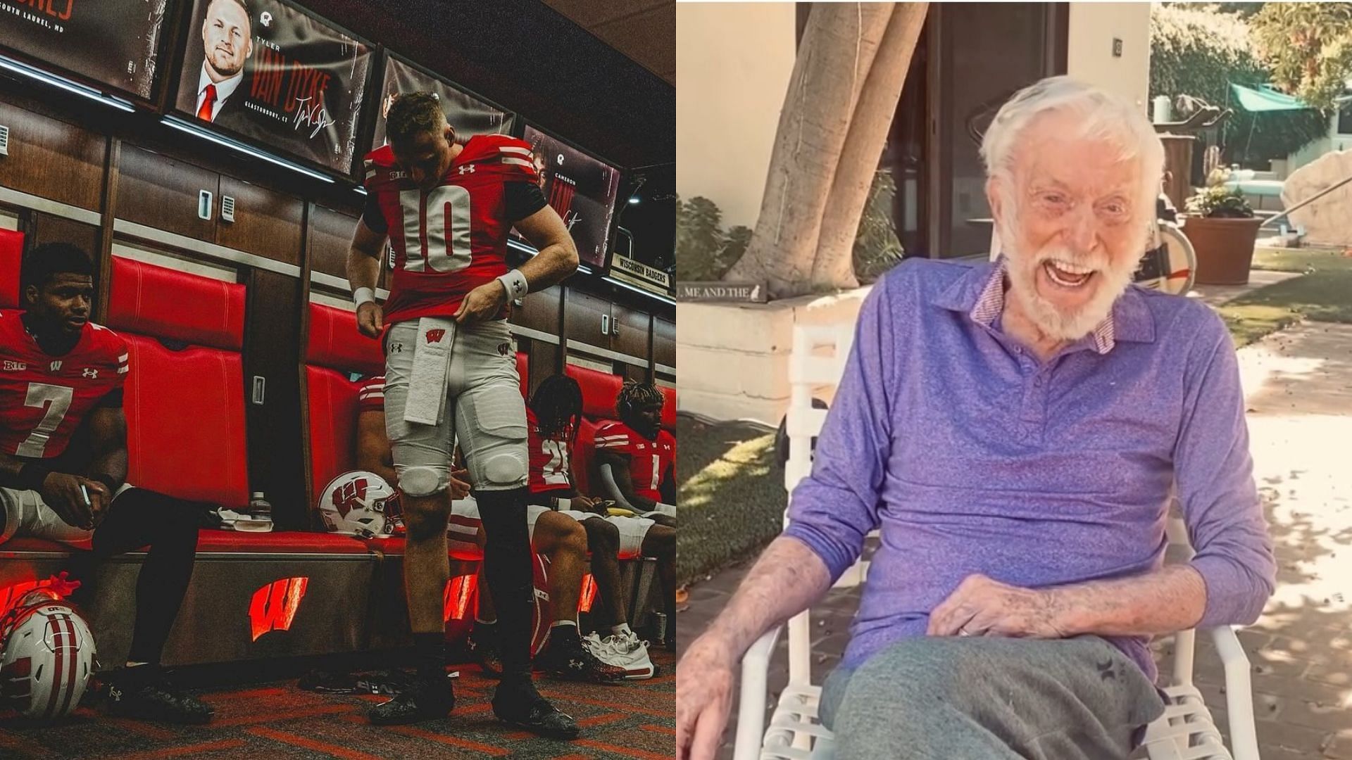 Picture Sources: badgersfootball, official_dick_van_Dyke (Instagram)