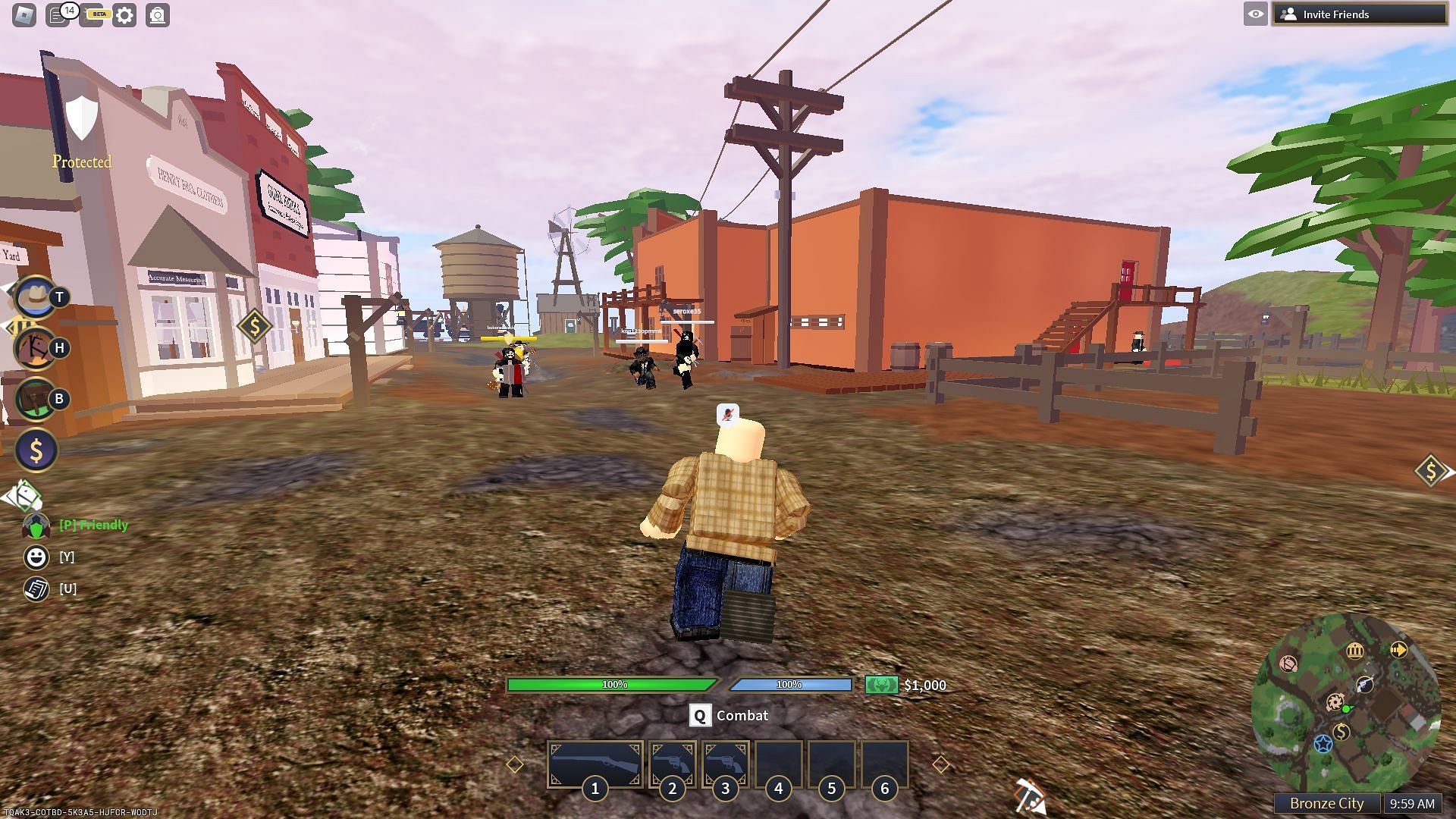 Gameplay screenshot from Bronze City (Image via Roblox)