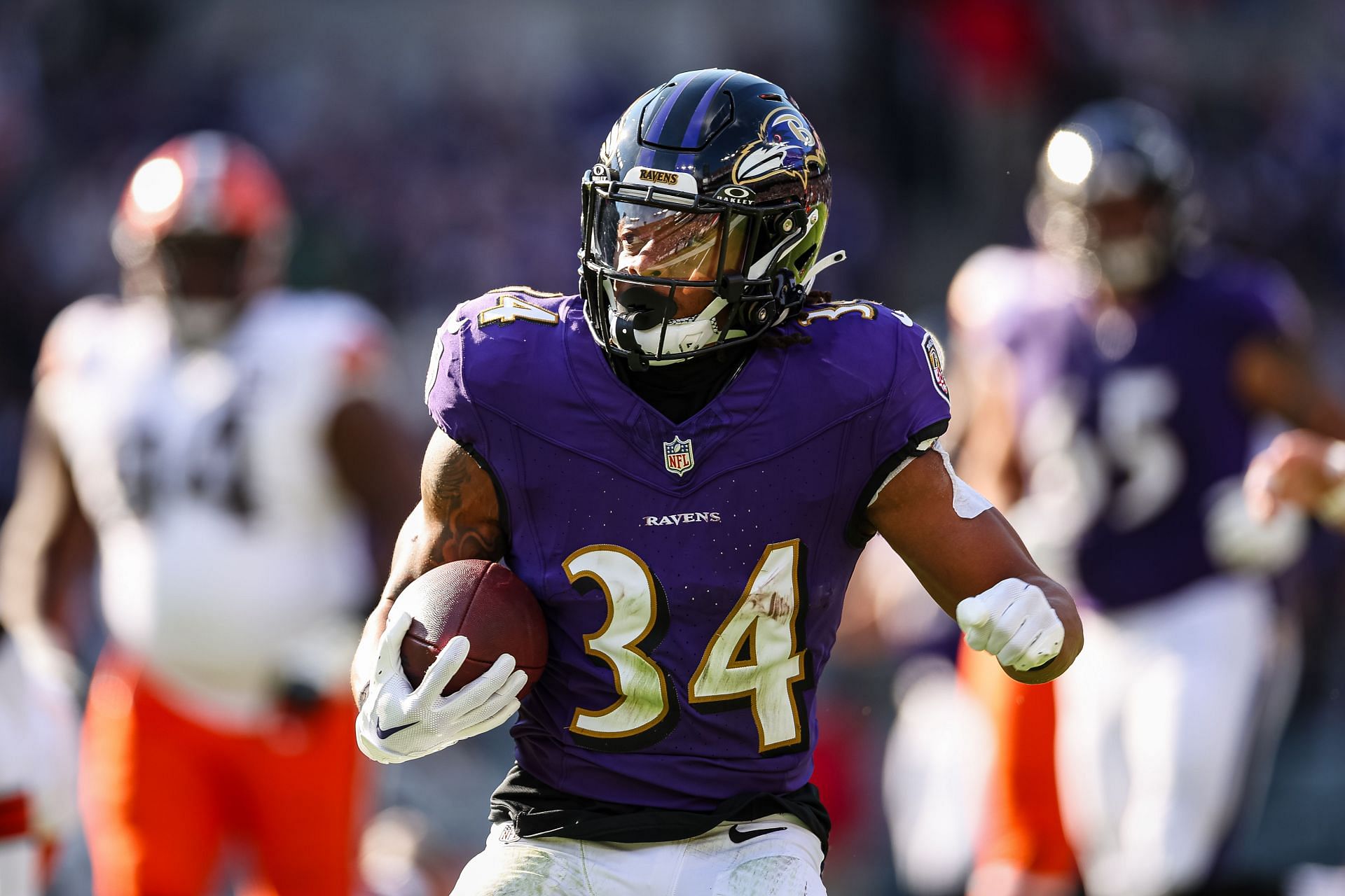 Keaton Mitchell during Cleveland Browns v Baltimore Ravens - Source: Getty