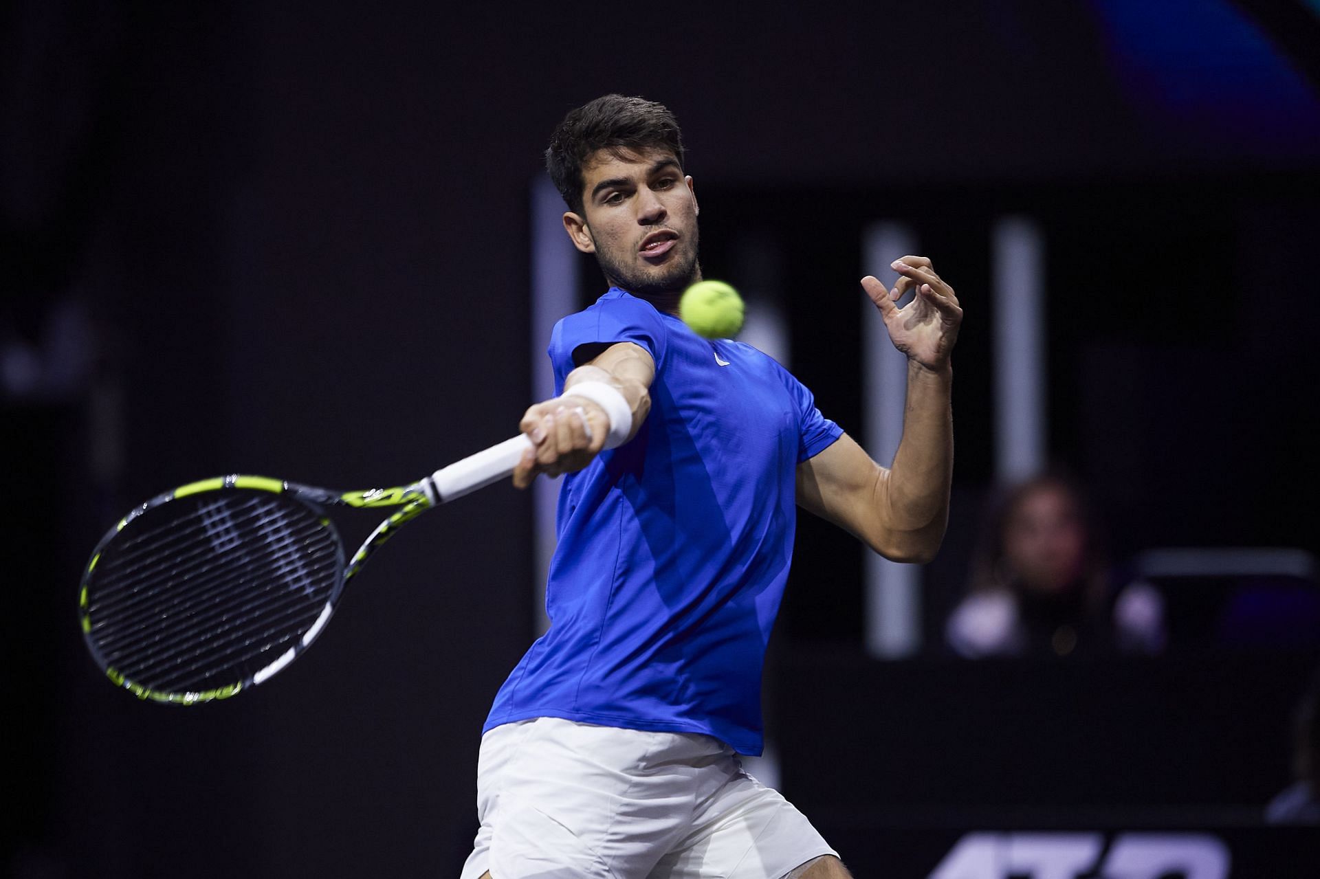 Carlos Alcaraz at the 2024 Laver Cup (Source: Getty)