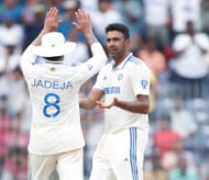 Ravindra Jadeja (L) and Ravichandran Ashwin (Credits: BCCI Twitter)