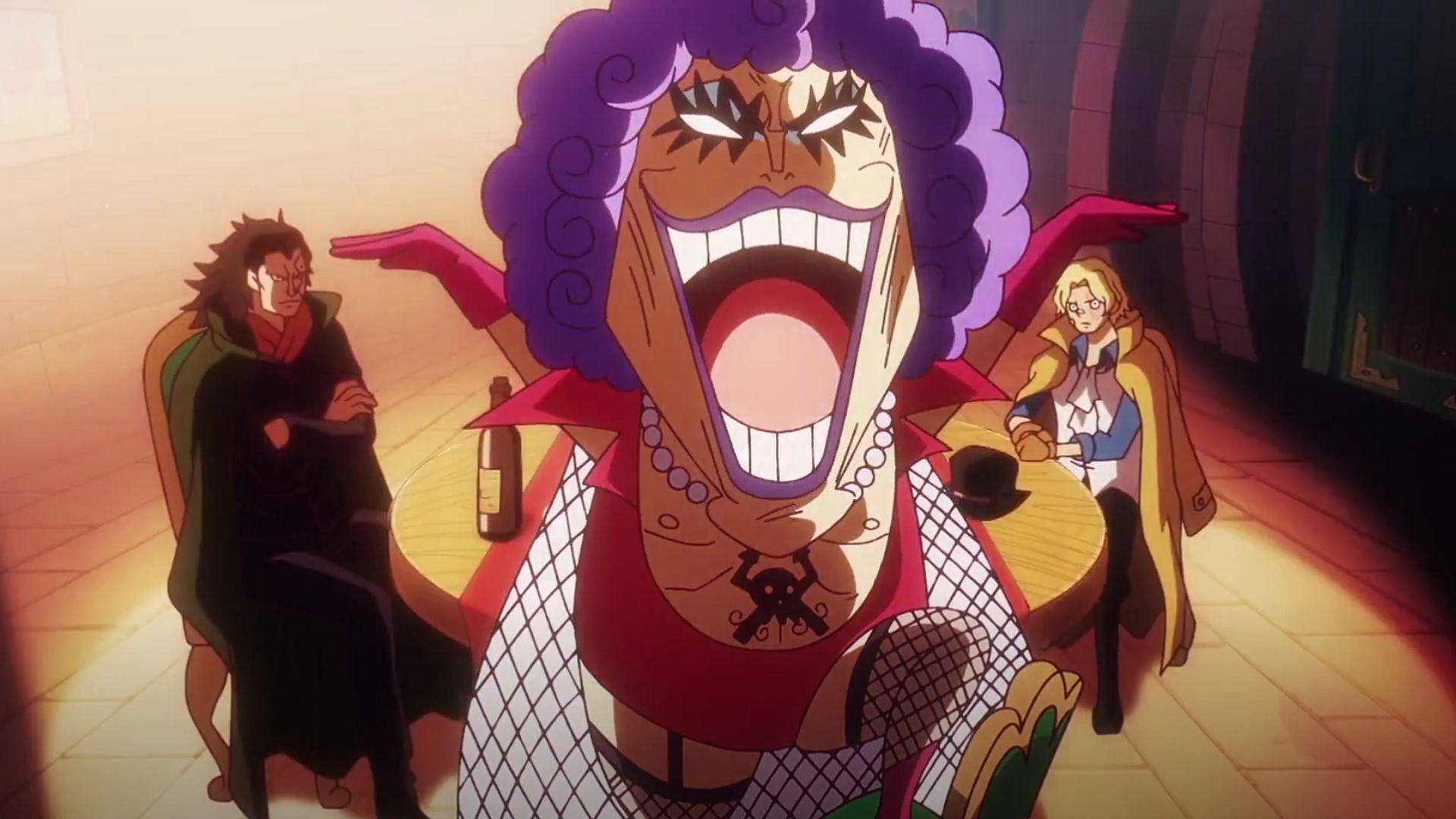 Dragon, Ivankov, and Sabo as seen in the One Piece anime (Image via Toei)