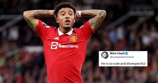 "Di Maria's twin brother"; "That boy never loved the club" - Manchester United fans blast Jadon Sancho after Chelsea loanee posts farewell message