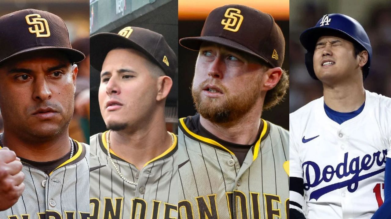 (Left to Right) Donovan Solano, Manny Machado, Jake Cronenworth and Shohei Ohtani (Images from - Getty)