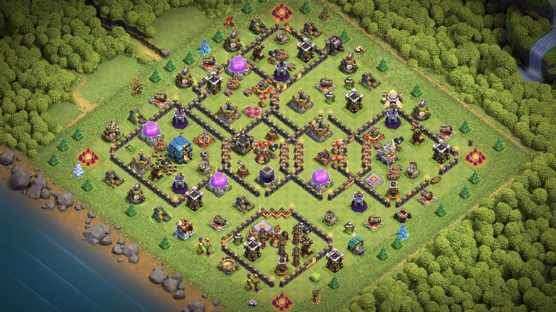 Anti-dragon &amp; Anti-Everything base (Image via Supercell)