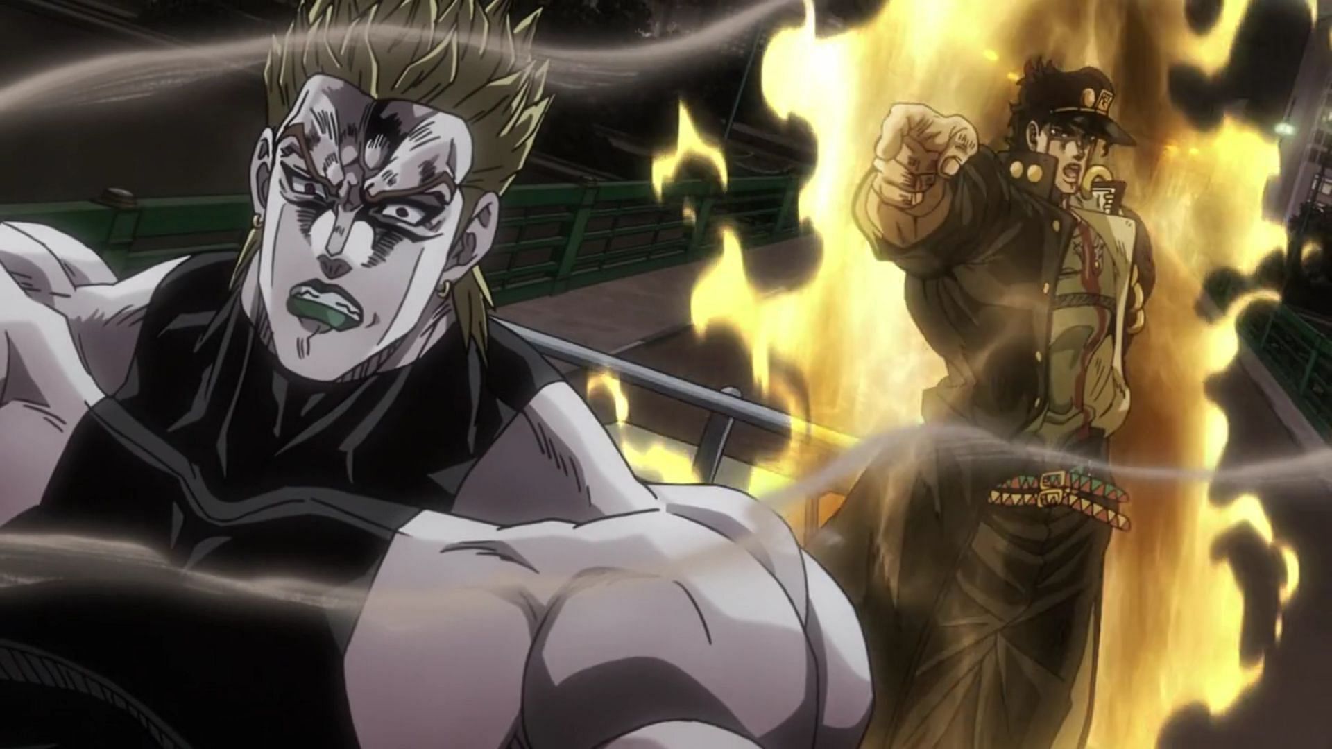 Dio and Jotaro as seen in the anime (Image via David Production)