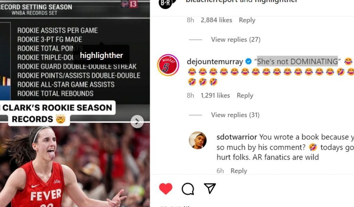 Screenshot of Bleacher Report post (Credit: Screenshot/Instagram)