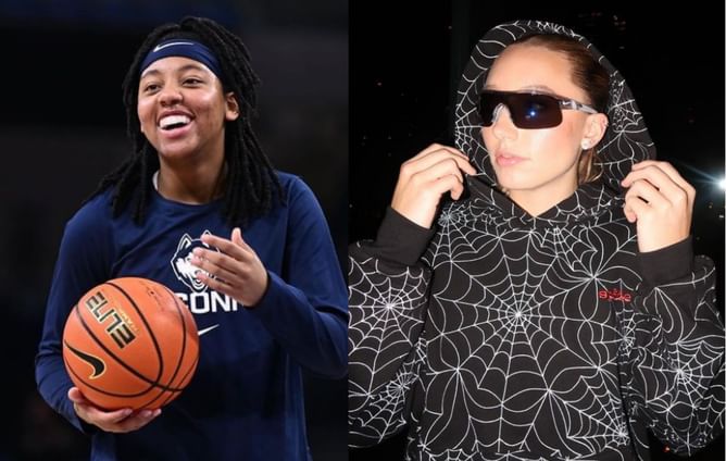 "IM LOVING THE GLASSES": College hoops fans react to UConn's Paige Bueckers' new look as she dances with Kamorea Arnold in latest TikTok