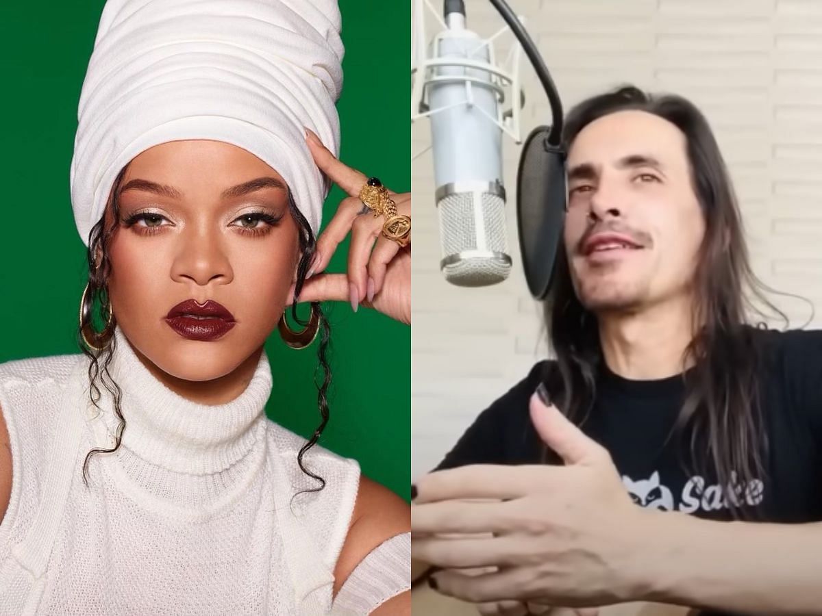 Nuno Bettencourt played with Rihanna in the latter&rsquo;s 2010s tours (Image via Instagram/@badgalriri/YouTube/Nuno Bettencourt)