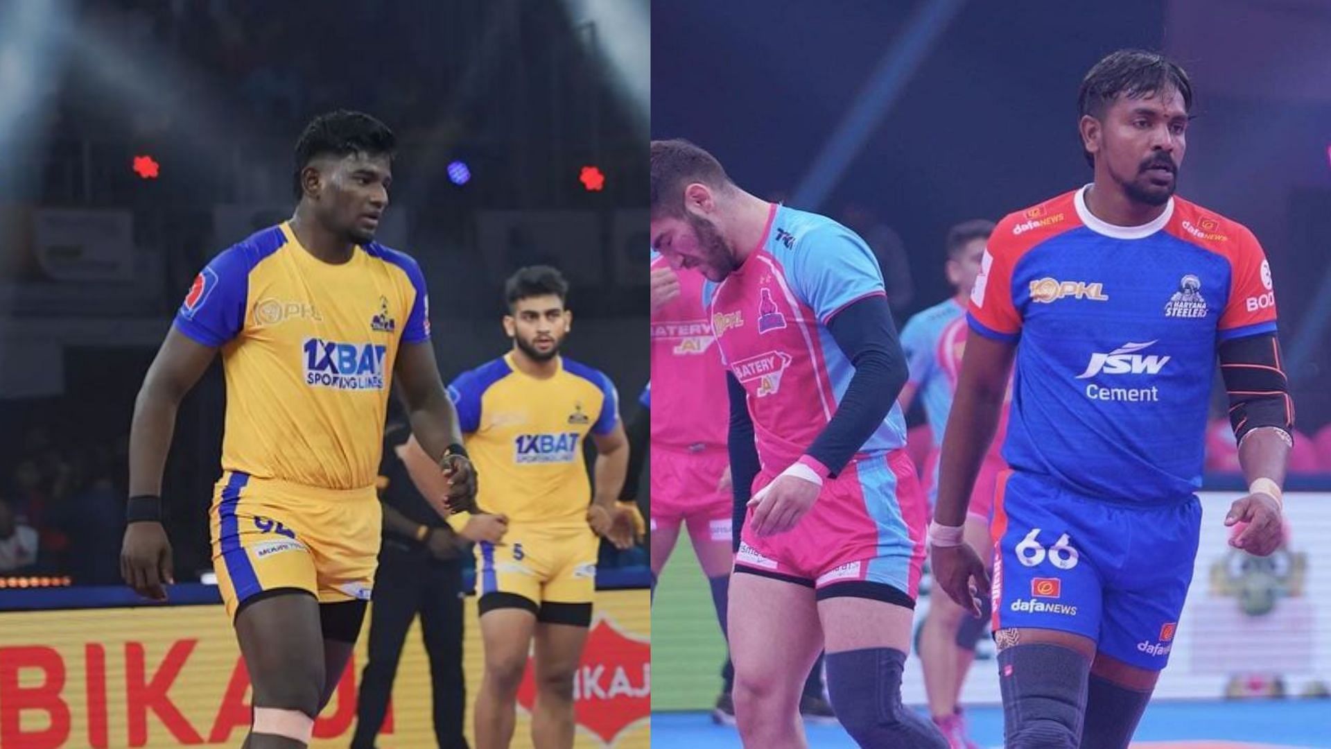 Masanamuthu (left) and Chandran Ranjith will feature for Tamil Thalaivas in PKL Season 11 (Image Credits: Masanamuthu &amp; Chandran Ranjith IG)