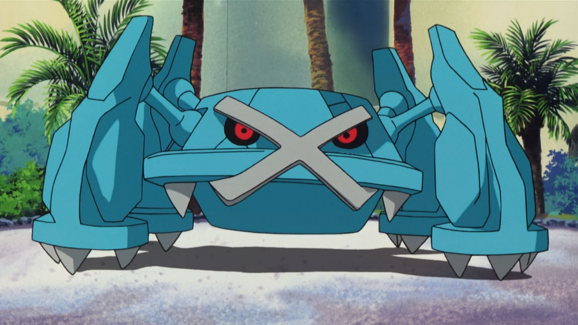 Metagross, as seen in the anime. (Image via The Pokemon Company)