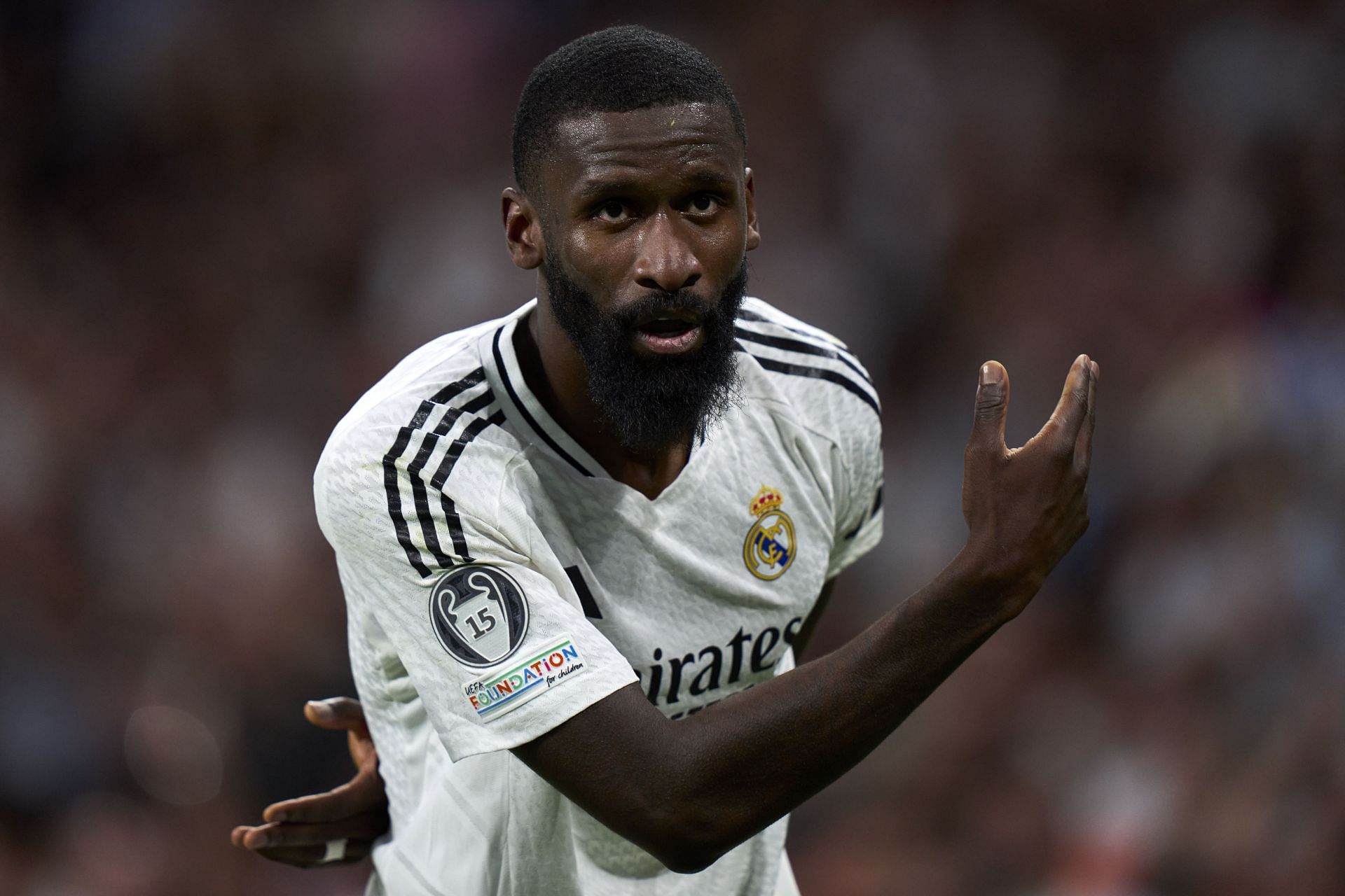 Rudiger playing for Real Madrid (Image via Getty)