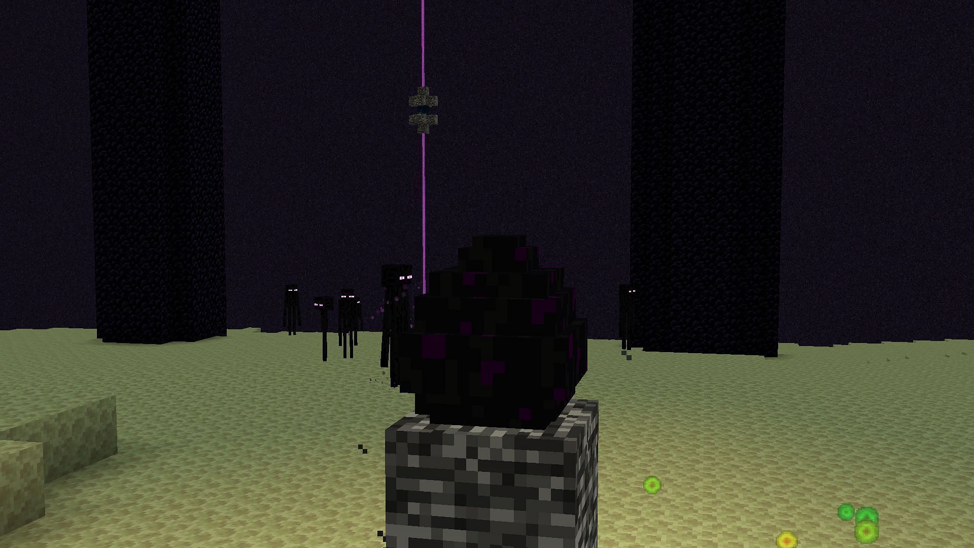 A dragon egg on the end portal frame (Image via Mojang)