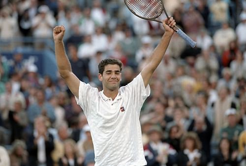 Pete Sampras pictured at the 1995 US Open | Image Source: Getty