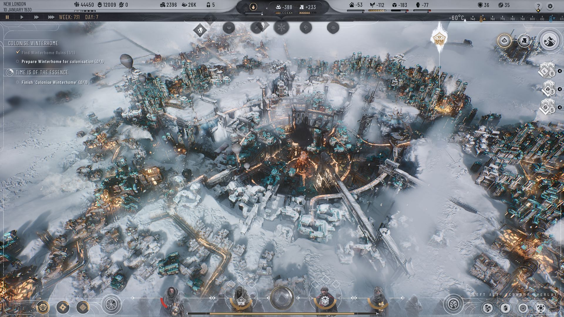 Zeitgeist System in Frostpunk 2